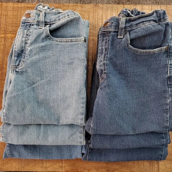 Boy's Sonoma Straight Leg Jeans Bundle ● Size 16 ● Light Wash / Medium / Dark - Picture 3 of 11